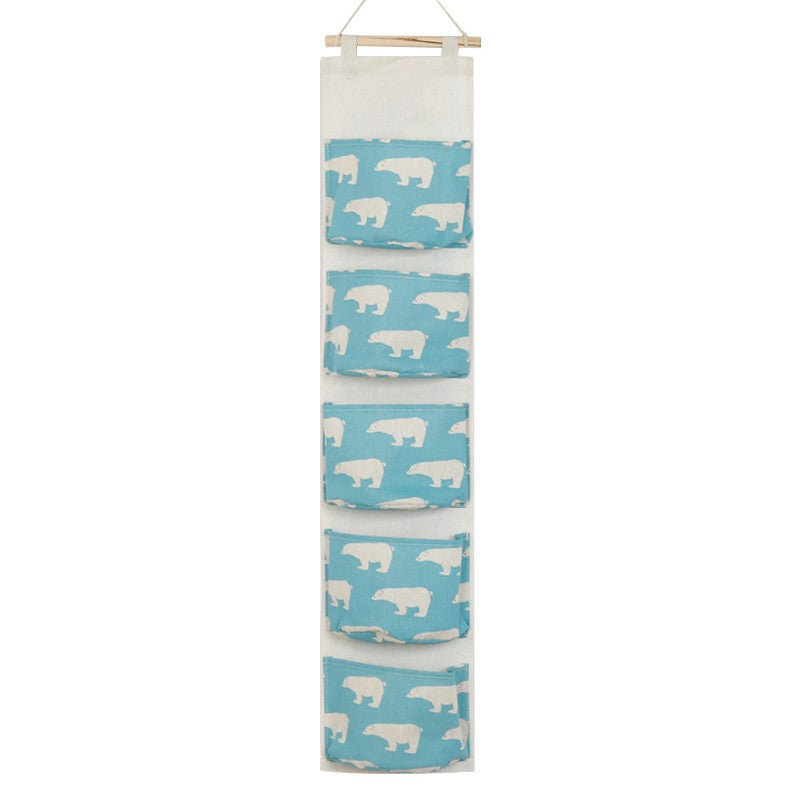Wholesale Cotton and Linen Three-dimensional Miscellaneous Storage Hanging Bags